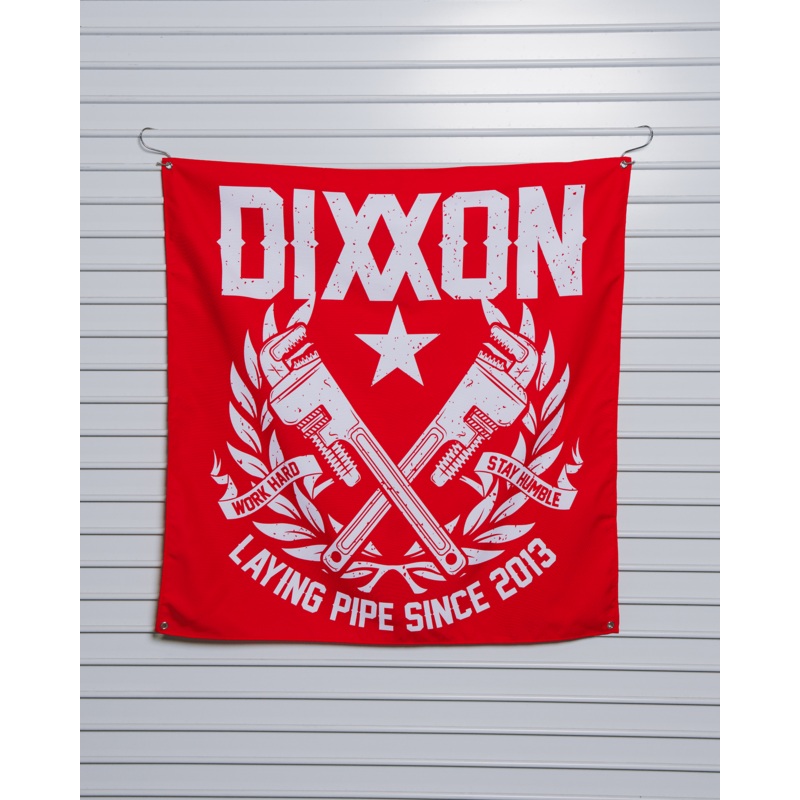 Laying Pipe Garage Banner – 36″ x 36″