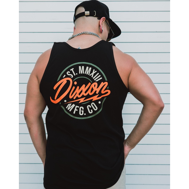 Orange/Gold Dixxon MFG Tank – Black