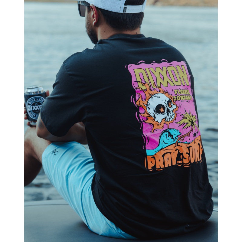Pray for Surf T-Shirt – Black