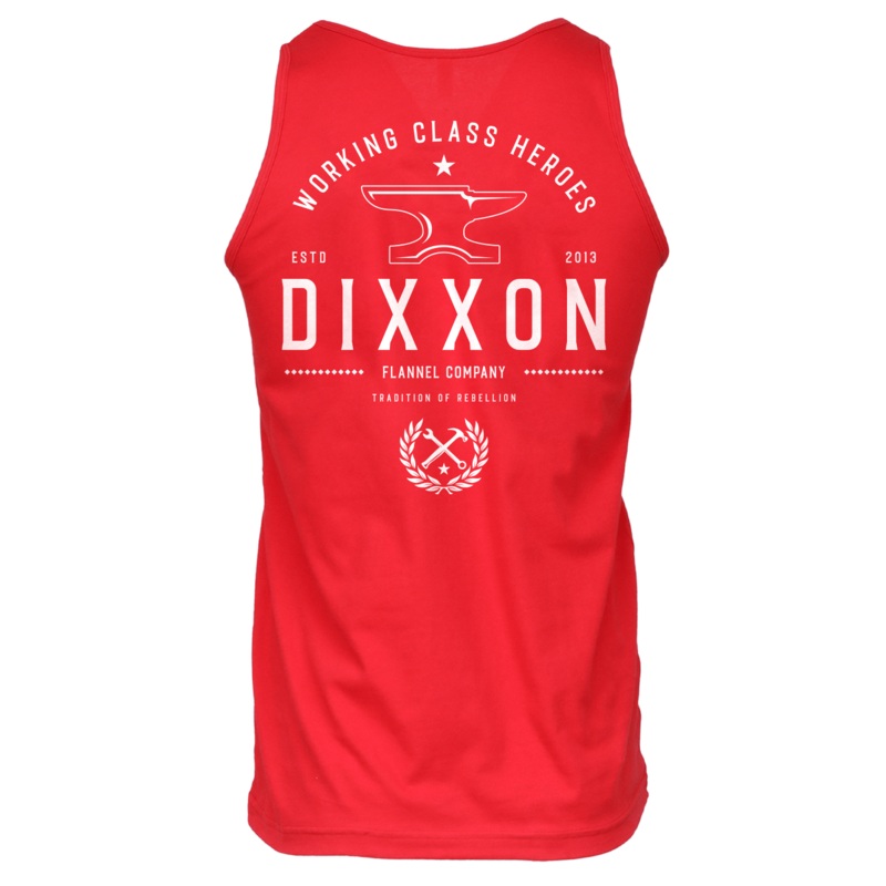 White Tradition Badge Tank – Red