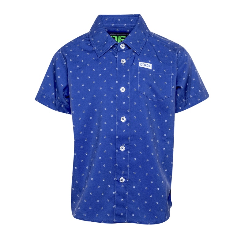 Youth Avery Party Shirt – Blue & Gray
