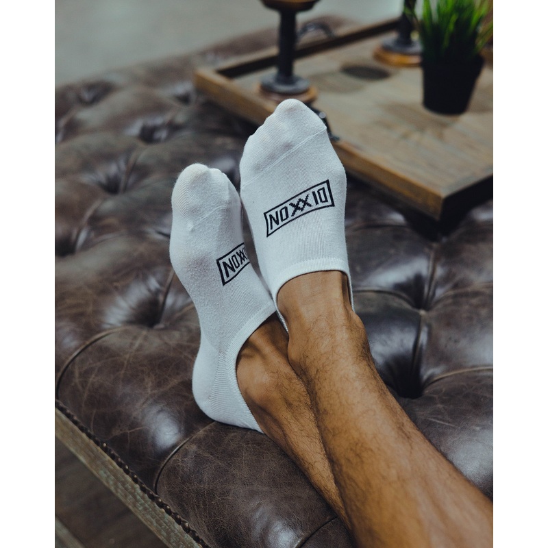 6pk Premium No Show Socks – White