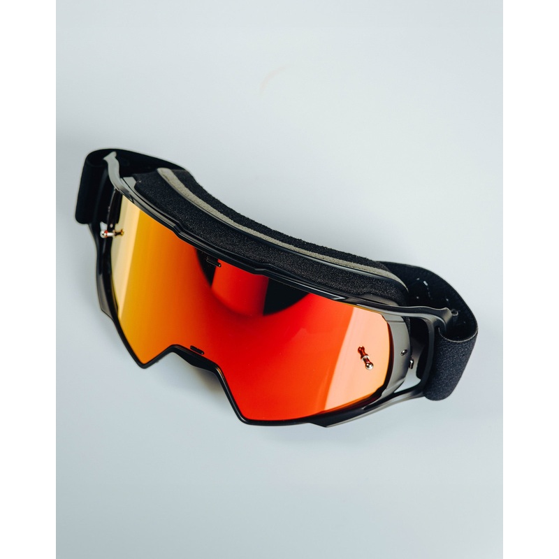 Contender MX Goggles – Black & Red / REVO Red Lens