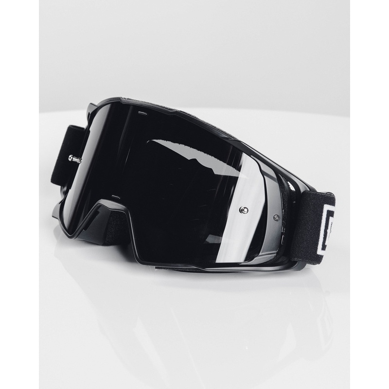 Contender MX Goggles – Black & White / Gray Lens