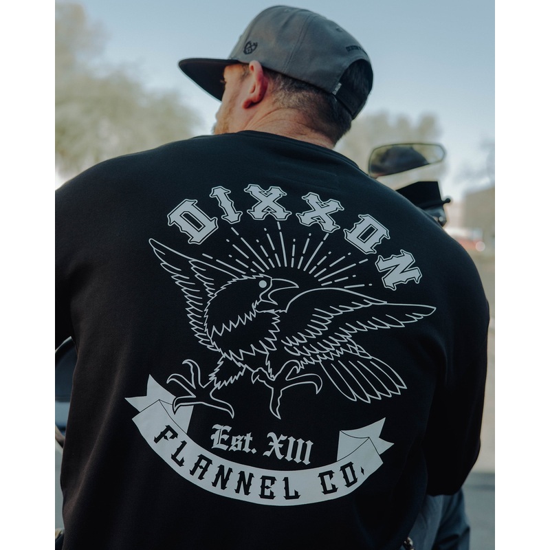 Raven Crewneck Sweatshirt – Black