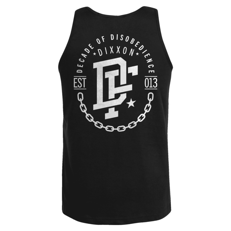 White Disobedience Tank – Black