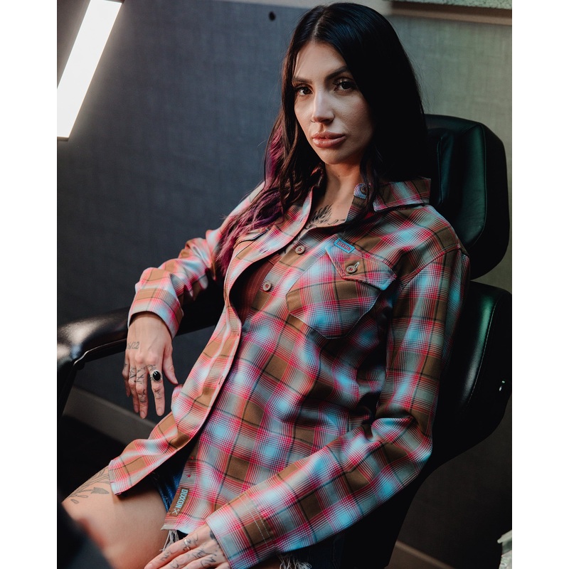 Women’s Club Tattoo Snake & Eagle Flannel