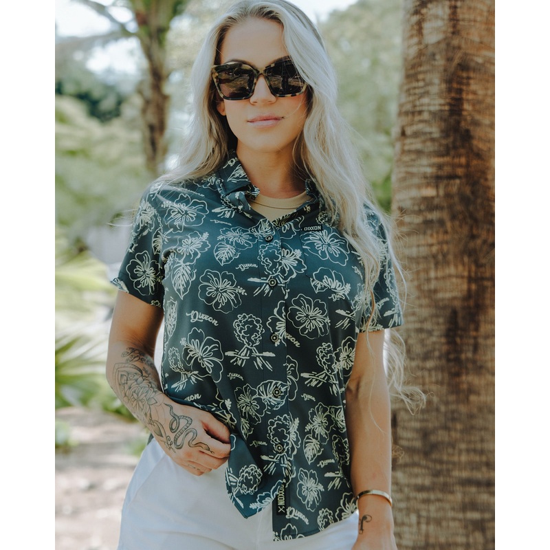 Women’s Mount Wannahockaloogie Party Shirt – Green & Yellow
