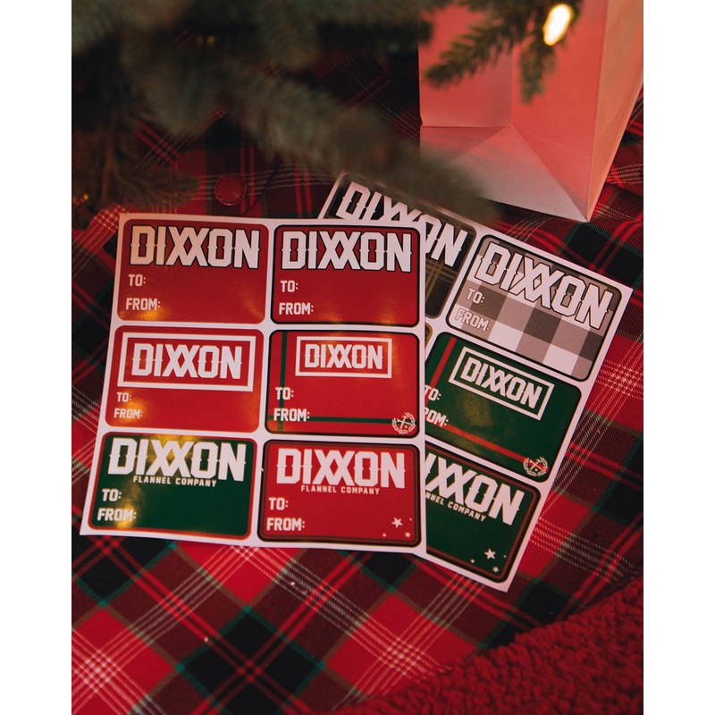 Adhesive Gift Tag Sticker Sheets