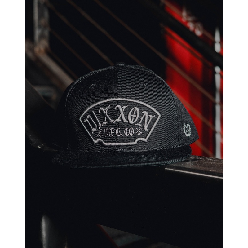Gray Salty Patch Flat Bill Snapback – Black