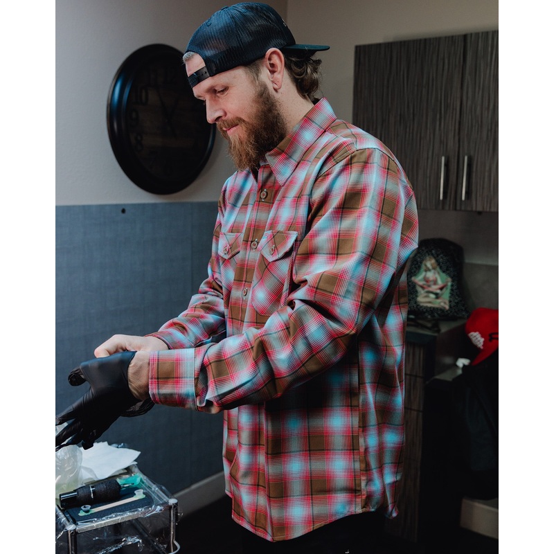 Club Tattoo Snake & Eagle Flannel