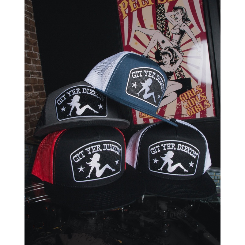 Git Yer Dixxon Flapper Flat Bill Trucker Snapback