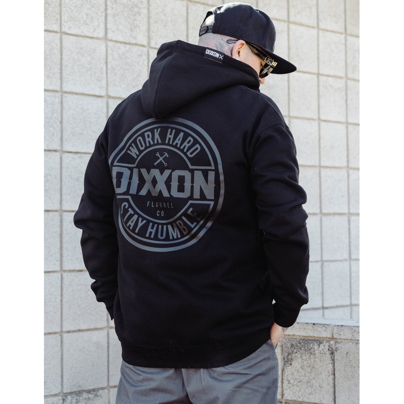 Gray Corpo Zip Up Hoodie – Black