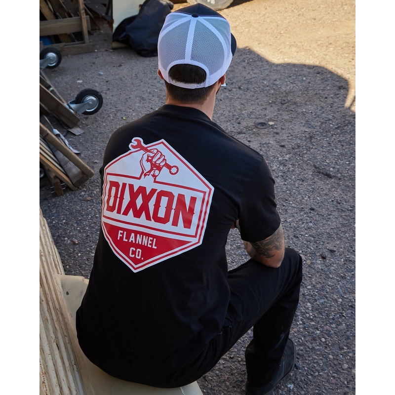 Red & White Working Class T-Shirt – Black