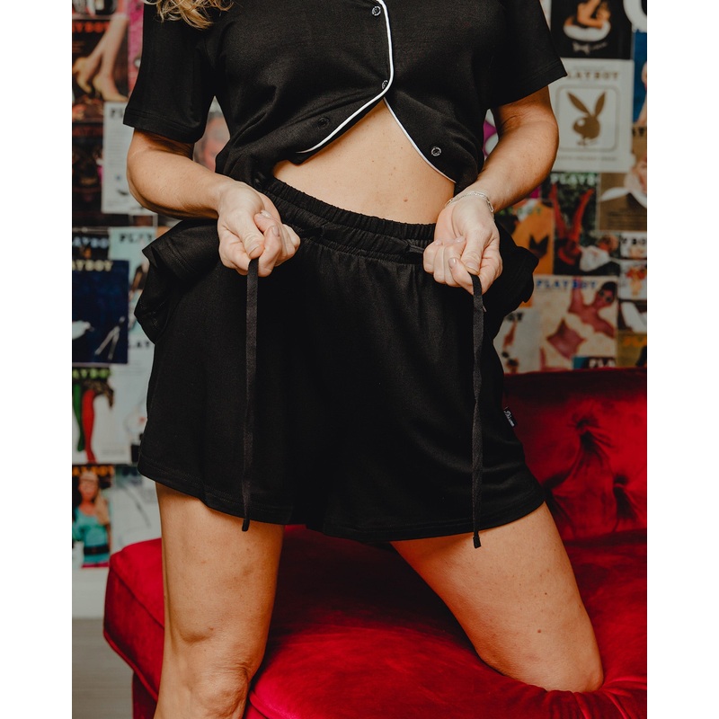 Women’s Pajama Shorts – Black