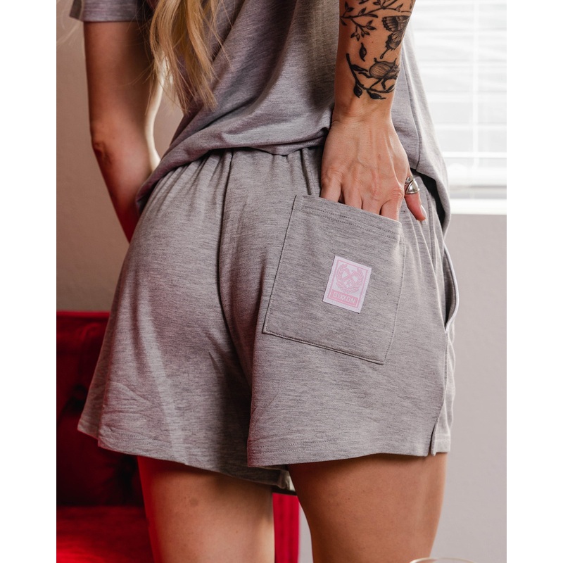 Women’s Pajama Shorts – Heather Gray