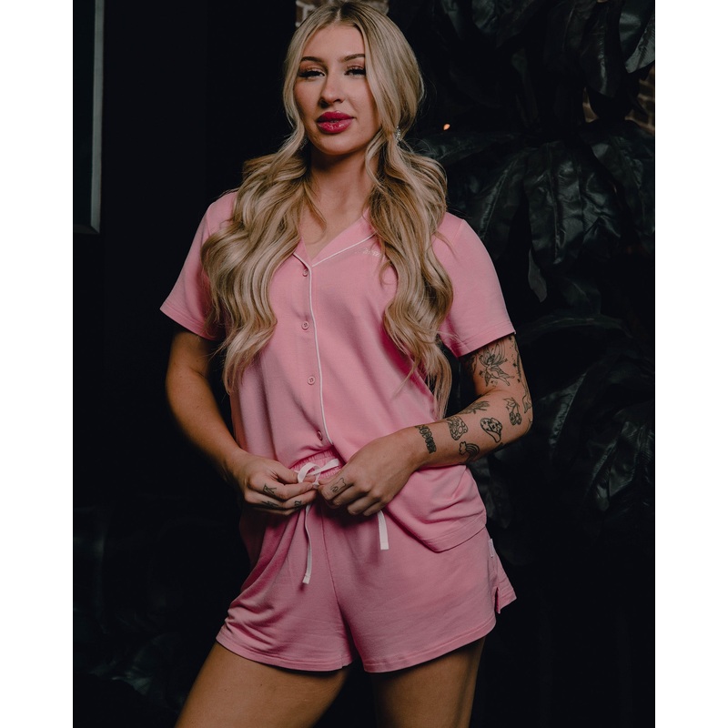 Women’s Pajama Shorts – Pink