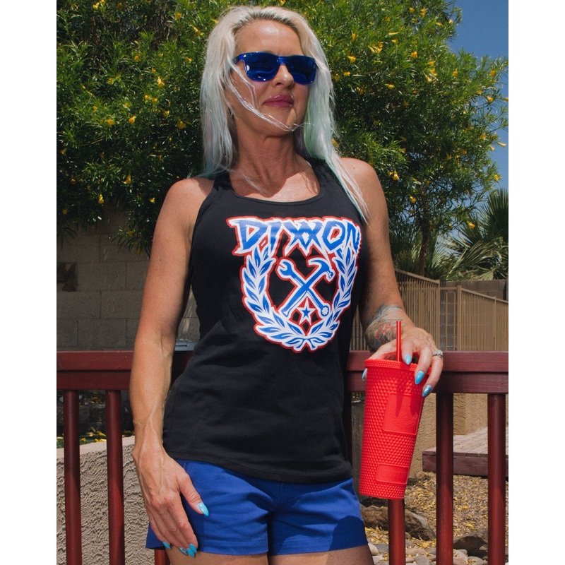 Women’s Party Crest Tank – Red, White, & Blue