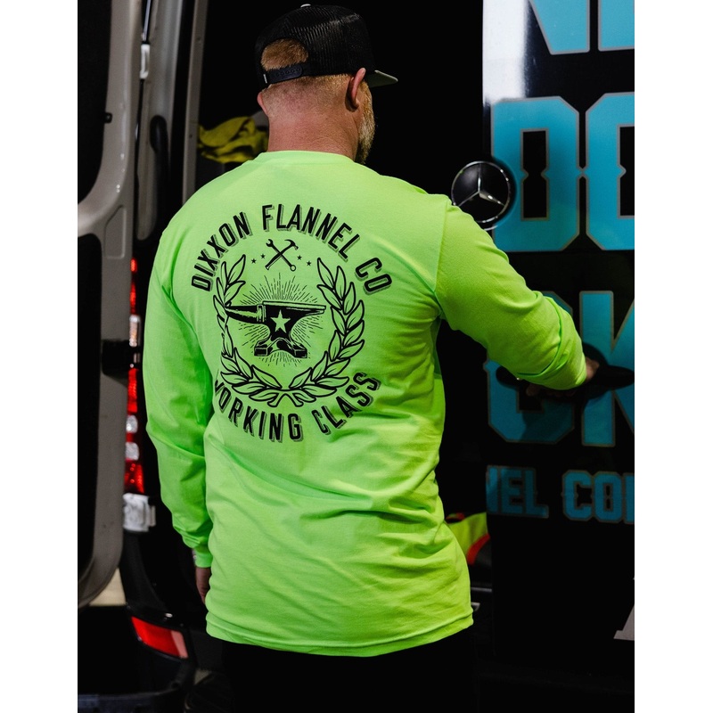 Makers Hi Vis Long Sleeve T-Shirt – Safety Green