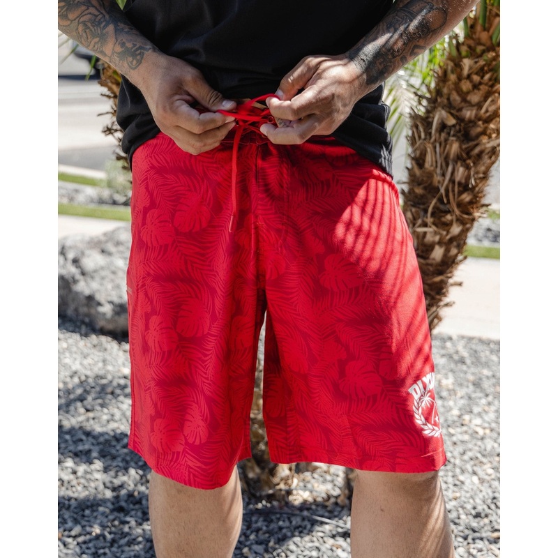 Red Corcovado Camo Boardshorts