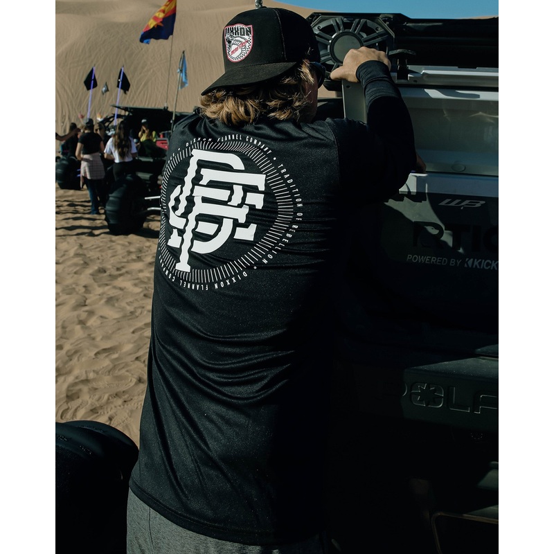White Icon UV Long Sleeve T-Shirt – Black