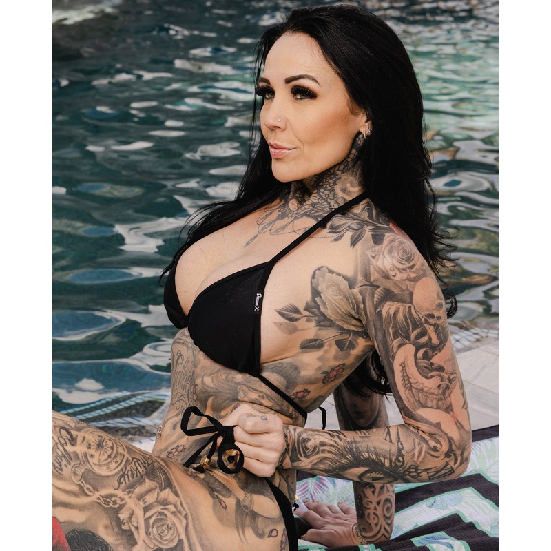 Women’s Black String Bikini Top