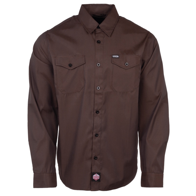 WorkForce Long Sleeve Work Shirt – Brown & Black