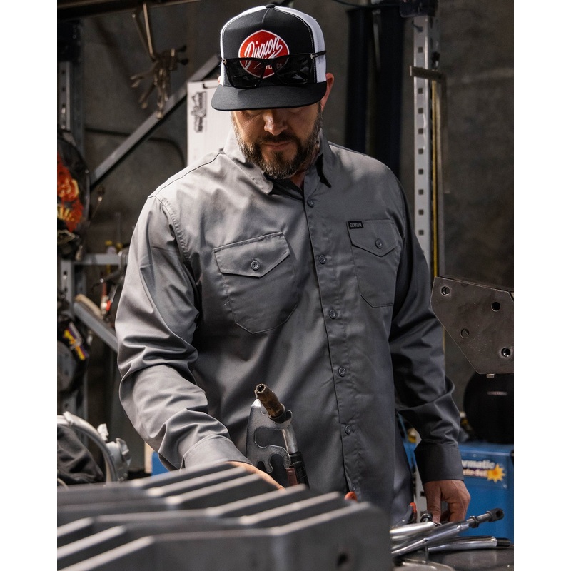 WorkForce Long Sleeve Work Shirt – Charcoal