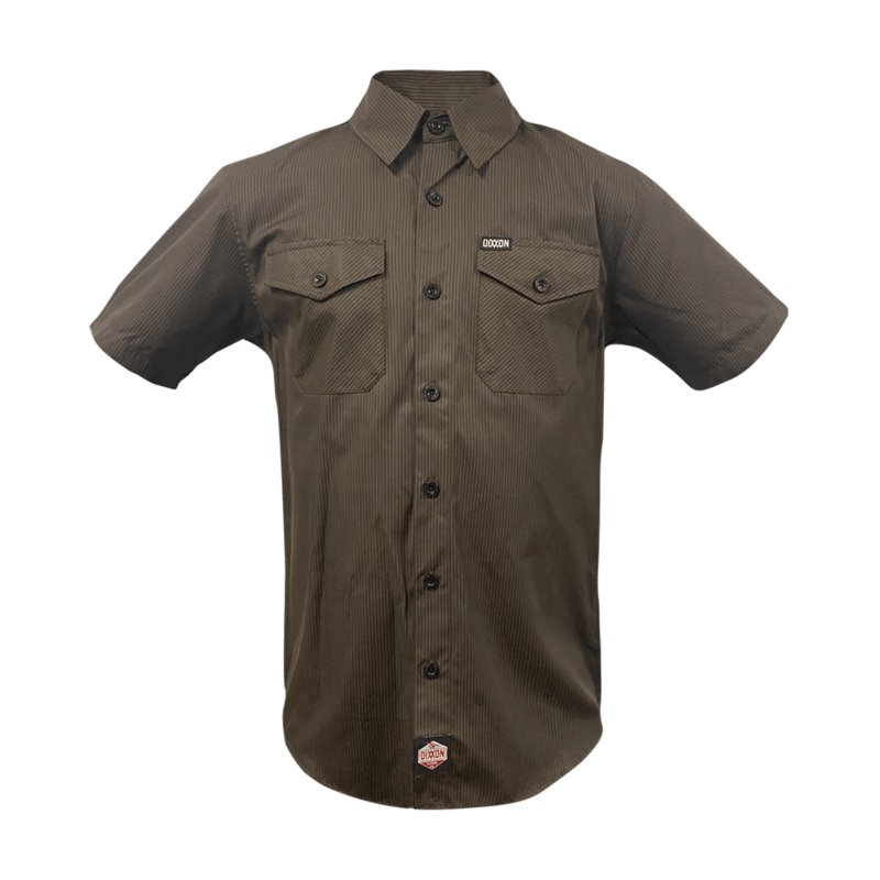 WorkForce Short Sleeve Work Shirt – Brown & Black