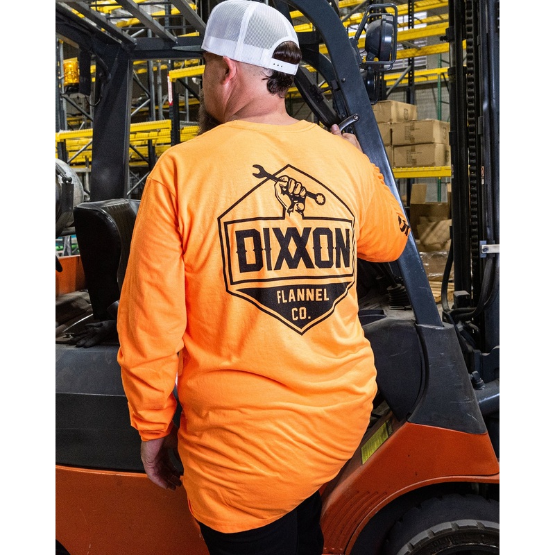 Working Class Hi Vis Long Sleeve T-Shirt – Orange
