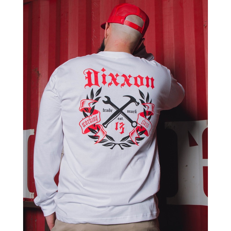 Award Long Sleeve T-Shirt – White, Black, & Red