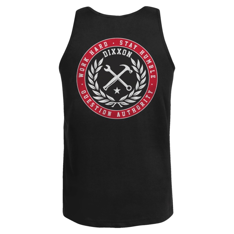 Branded Tank – Black & Red