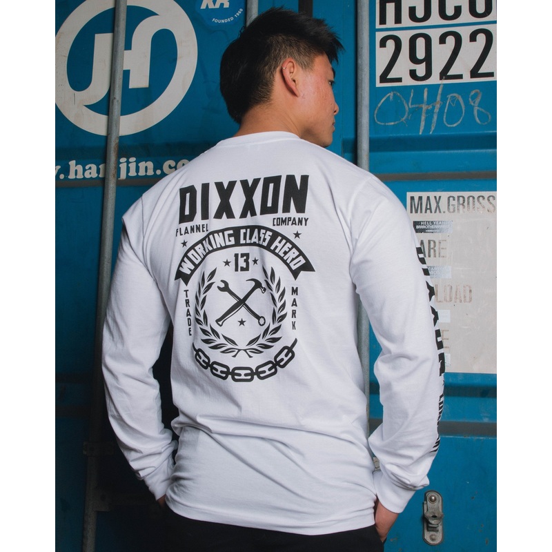 Weld Long Sleeve T-Shirt – White & Black