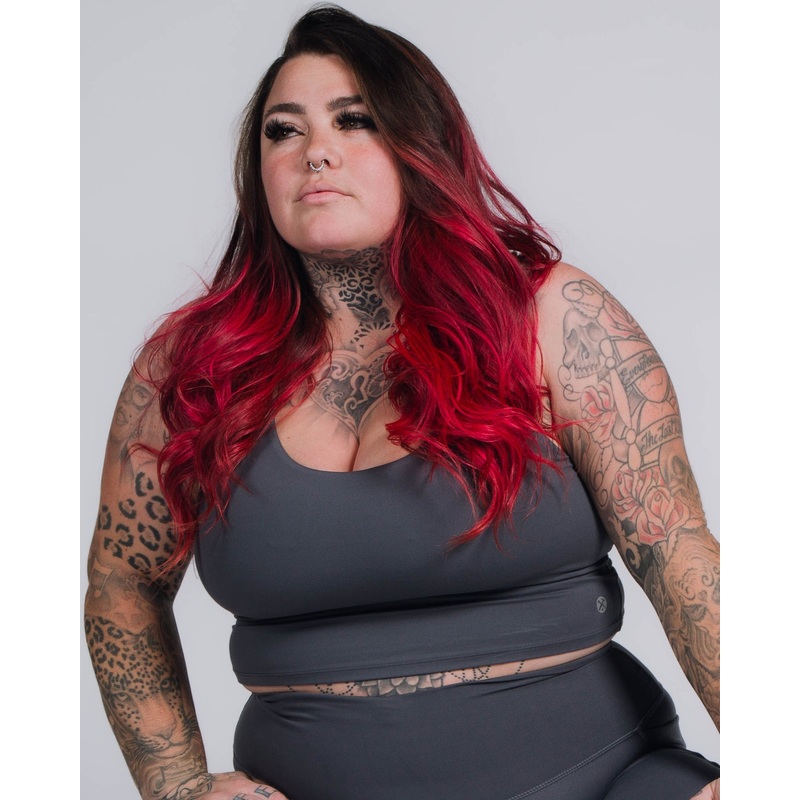 Women’s Classic Crop Top – Charcoal Gray