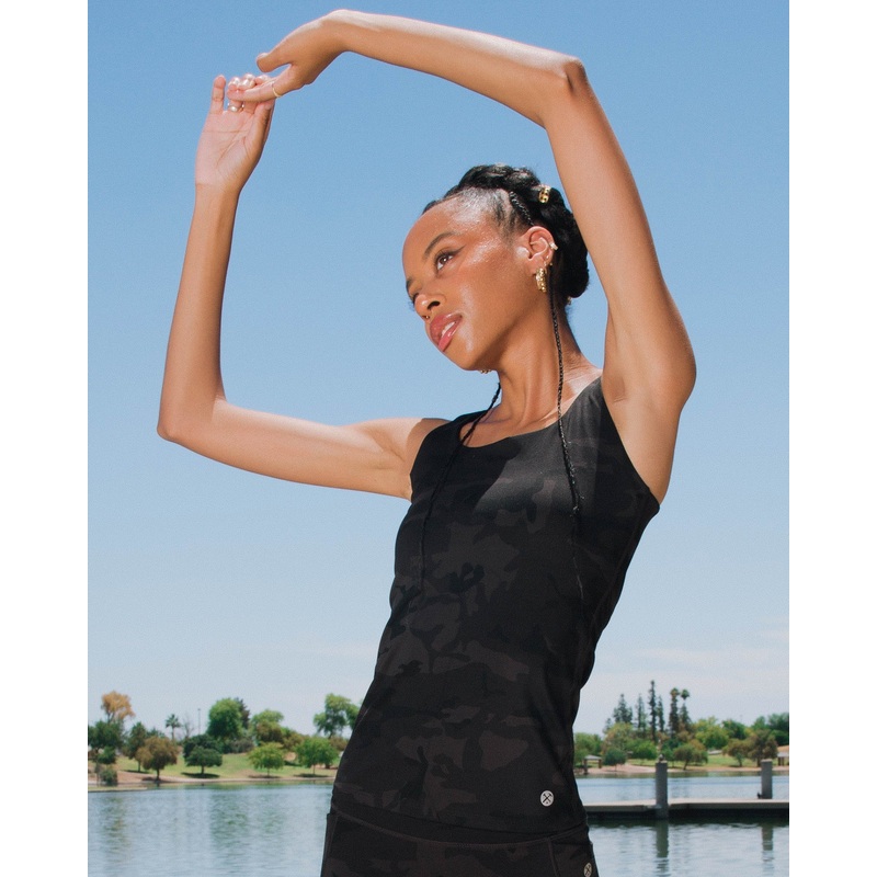 Women’s Classic Tank – Black Camo