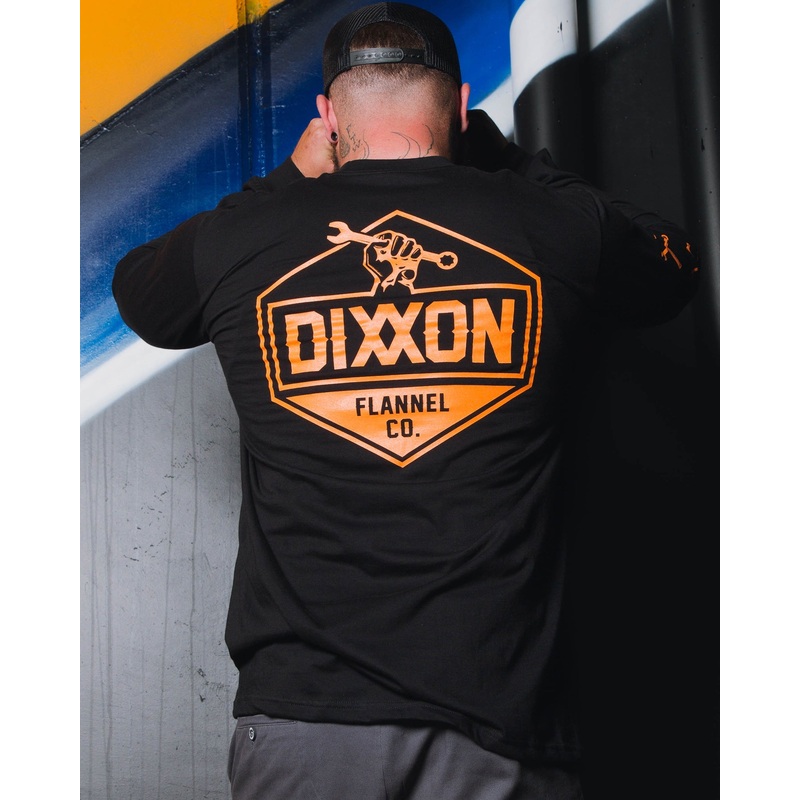 Working Class Long Sleeve T-Shirt – Black & Orange