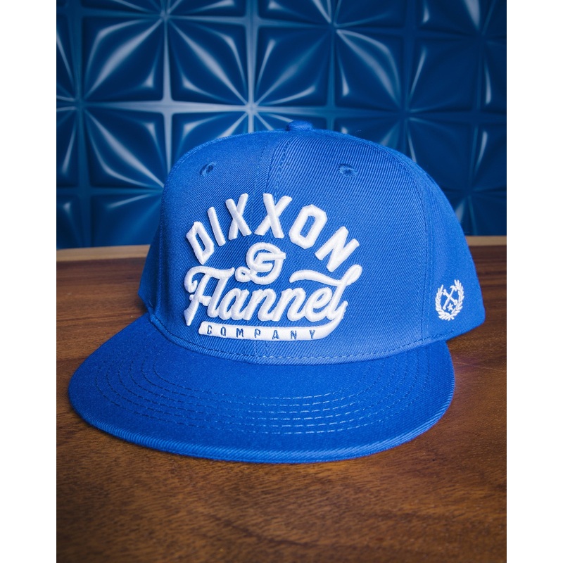Script Flat Bill Snapback – Blue