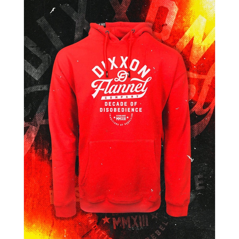White Pastime Pullover Hoodie – Red