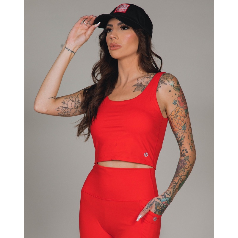 Women’s Classic Crop Top – Red