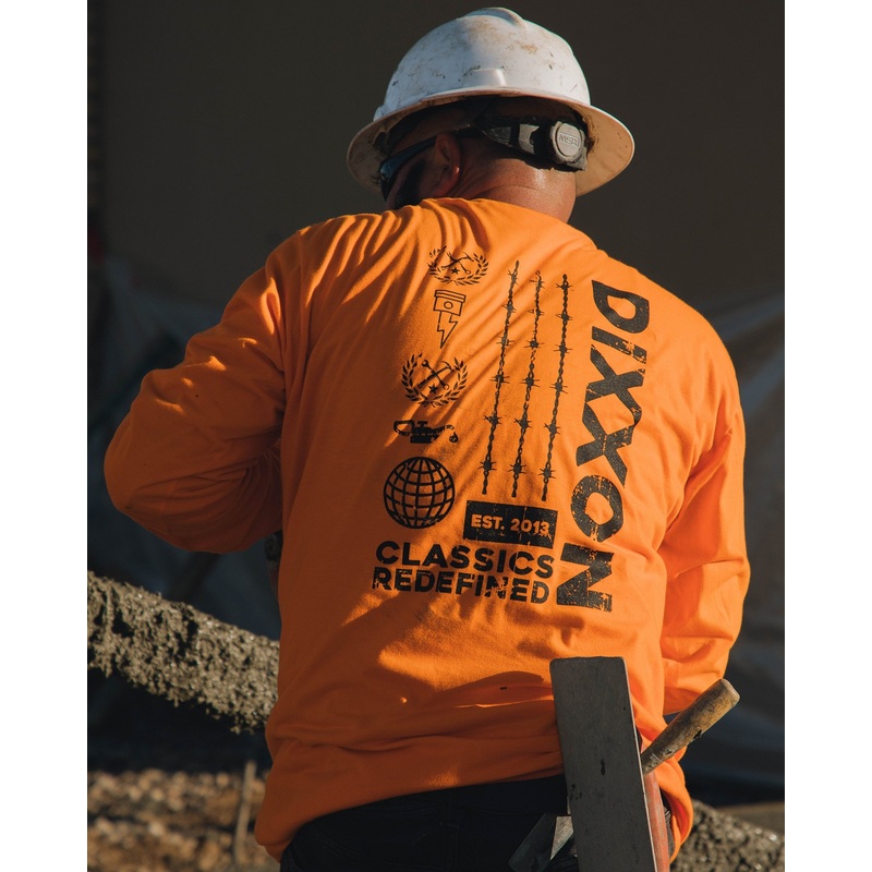 Brutal Hi Vis Long Sleeve T-Shirt – Orange
