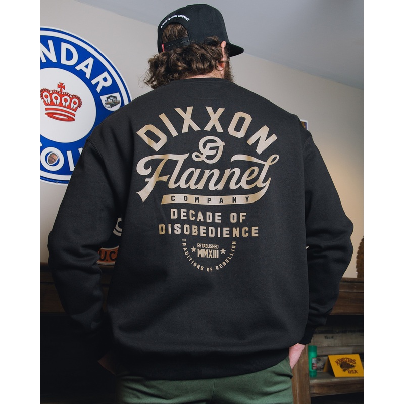Gold Pastime Crewneck Sweatshirt – Black