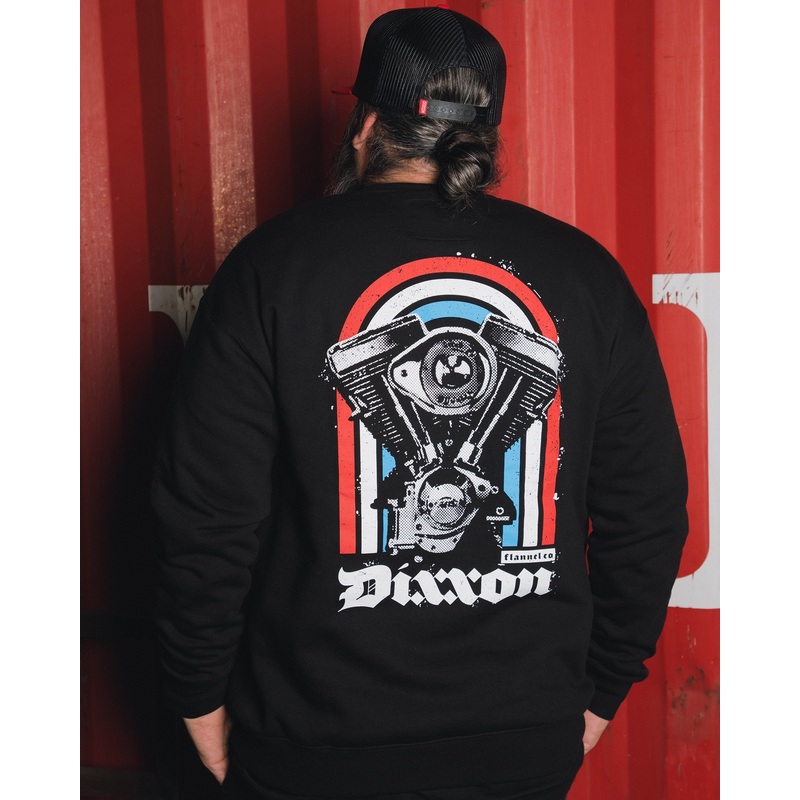 Red, White, & Blue Arches Crewneck Sweatshirt – Black