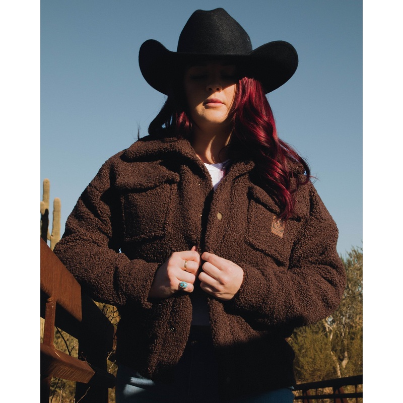 Women’s Cheyenne Sherpa Jacket – Brown