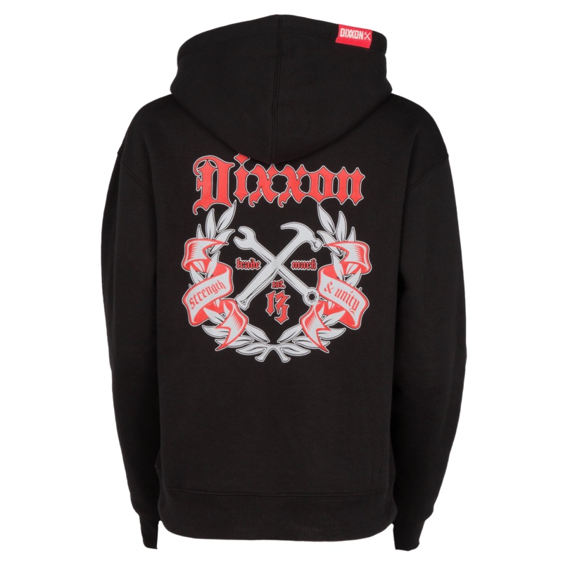 Women’s Gray & Red Award Crest Zip Up Hoodie – Black