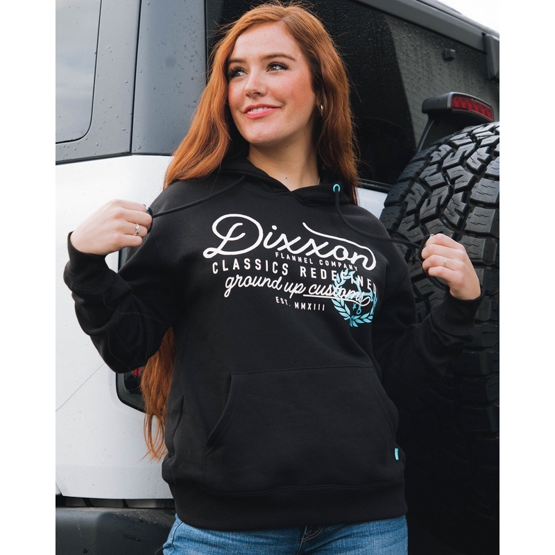 Women’s Tiffany Ground Up Customs Hoodie Pullover – Black