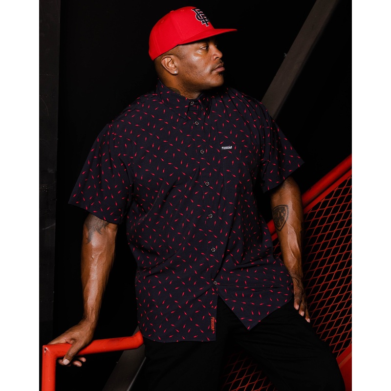 Bolt Party Shirt – Black & Red