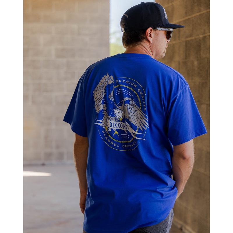 Gray Banner T-Shirt – Royal Blue