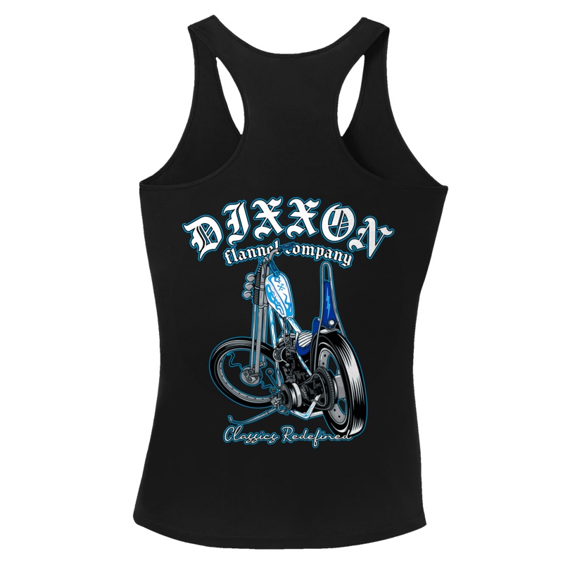 Women’s Classic Chopper Fitted Tank – Black
