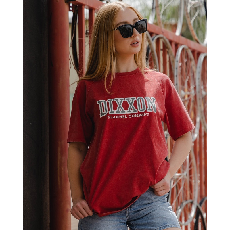 Women’s DFCO Acid Wash T-Shirt – Red