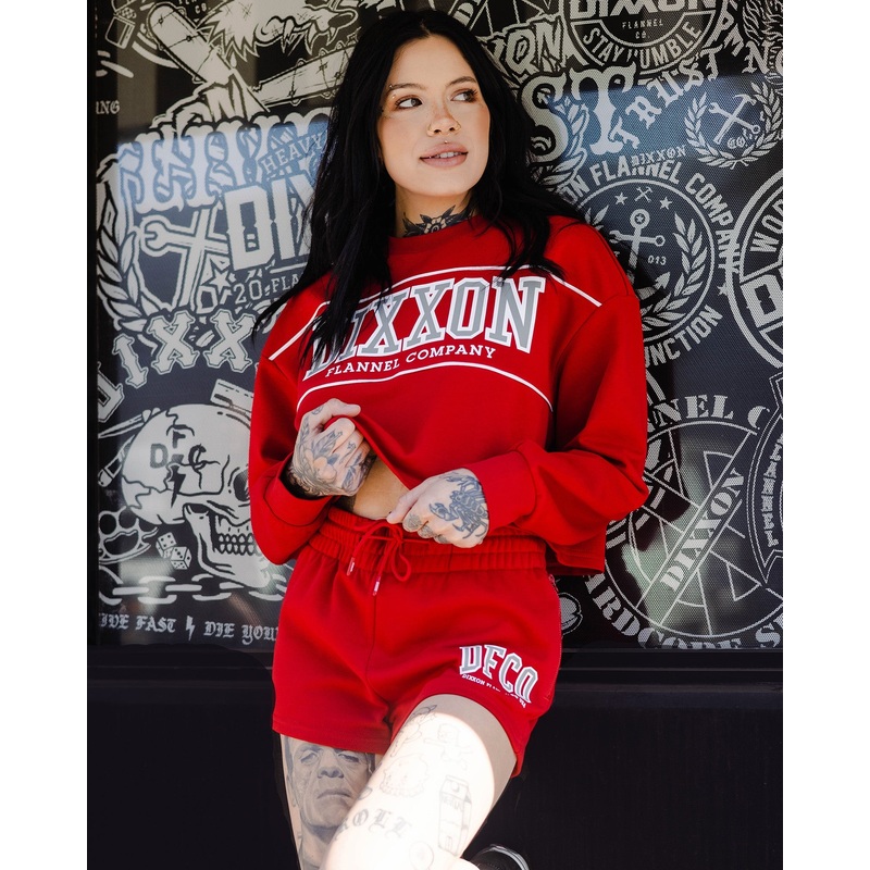 Women’s DFCO Sweat Shorts – Red
